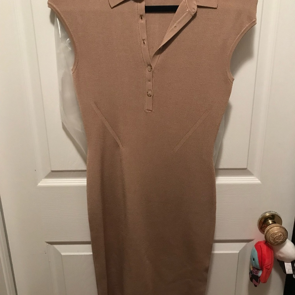 Reiss Hailey Button Collar Dress